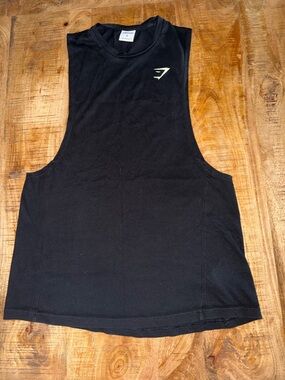 Gymshark Black Sleeveless Workout Tank with Small Logo